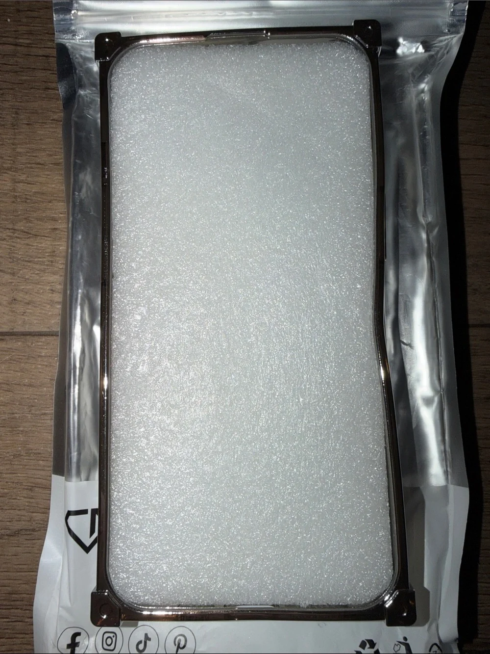 iPhone 13 Silver Case – Protective Metallic Cover